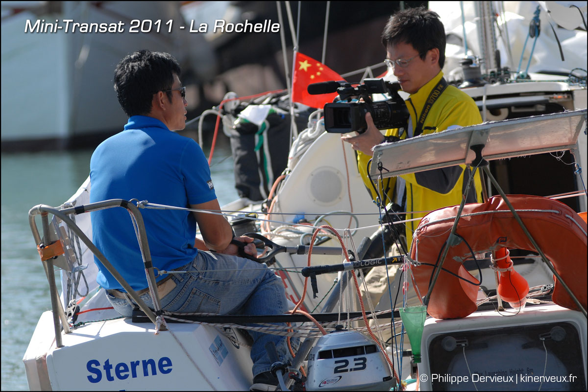 Guo Chuan interwievé avant le départ de la mini-transat 2011